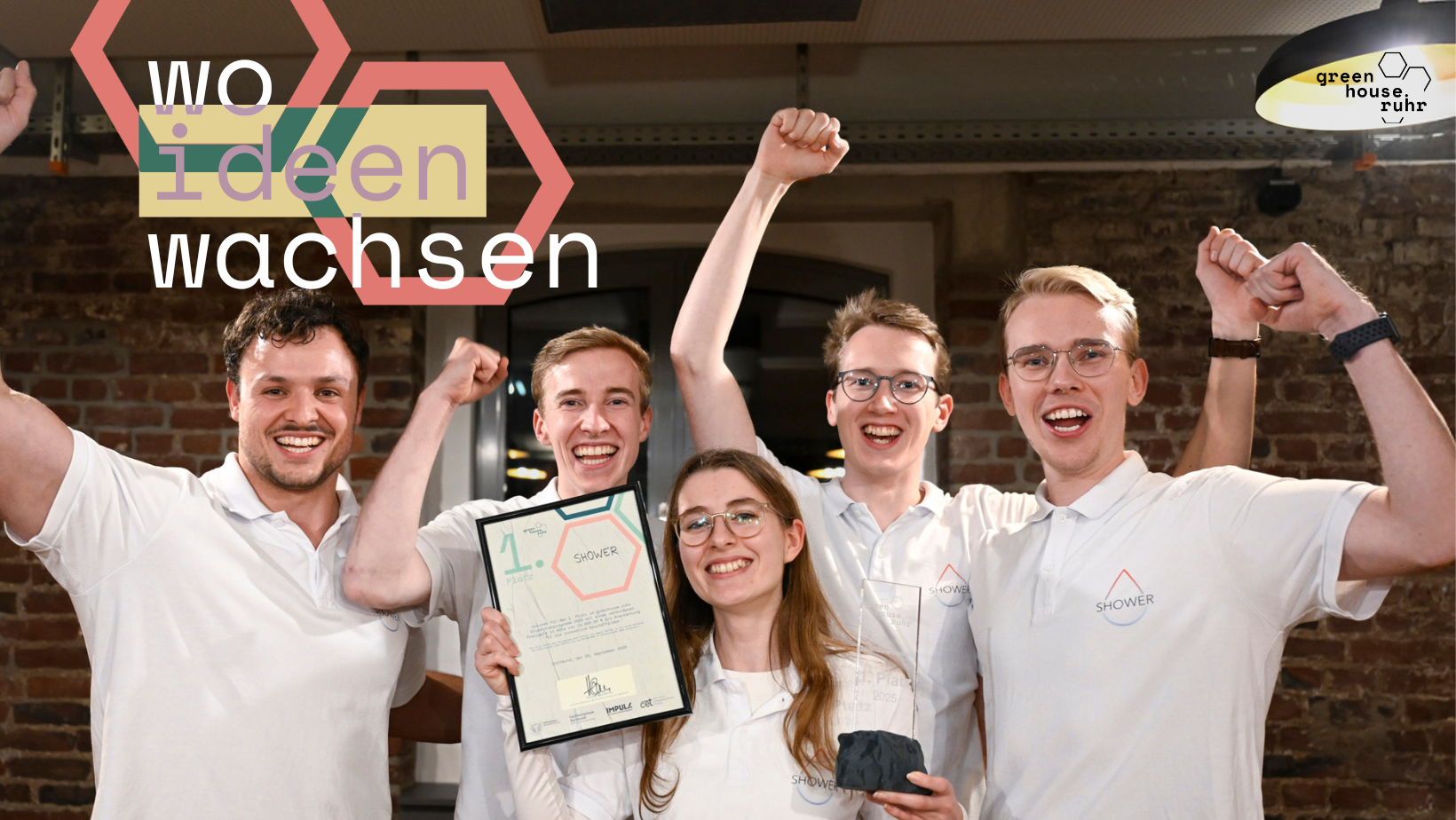 greenhouse.ruhr Stipendienprogramm: Siegerteam 2025 - SHOWER