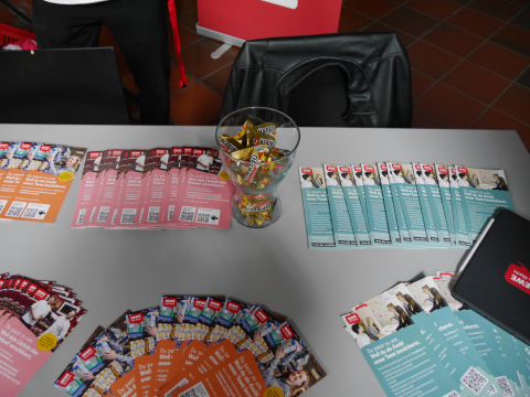 Viele Informationen auch zur Ausbildung bei der REWE... 