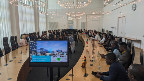 Die internationalen Gäste der Digitalen Woche Dortmund werden im Rathaus empfangen