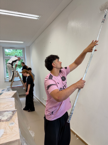 Malerarbeiten an der Schule