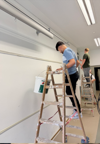 Malerarbeiten an der Schule